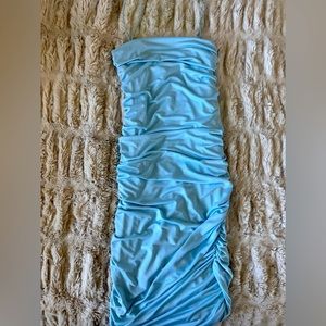 Baby blue bodycon dress